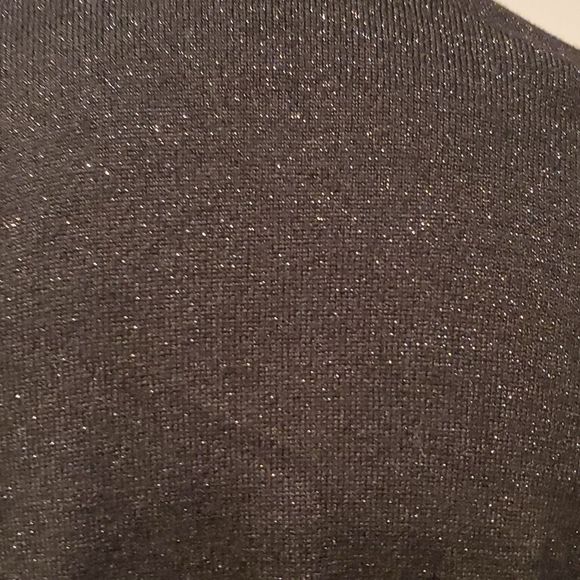 White House Black Market black shimmer long sleeve sweater, S - Picture 5 of 6